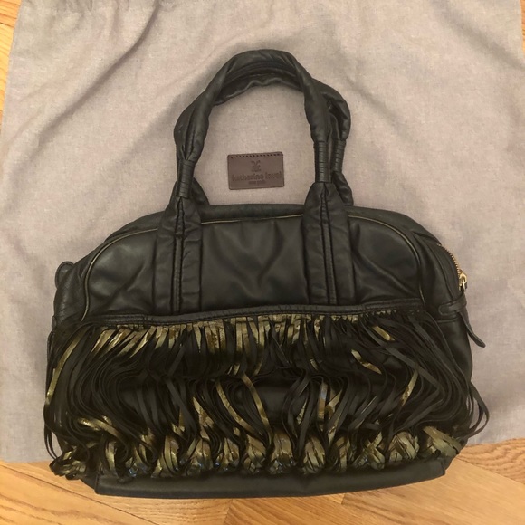 Katherine Kwei Signature Loop Leather Handbag - Picture 7 of 14